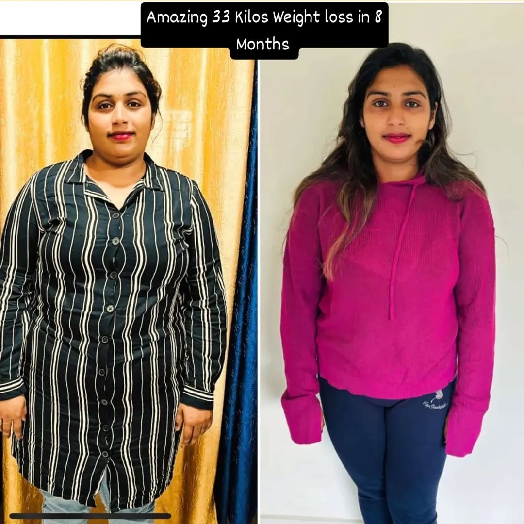 Real client: 33 kg weight loss transformation in 8 months